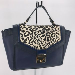 Antonio Melani Top Handle Satchel  Cobalt Blue